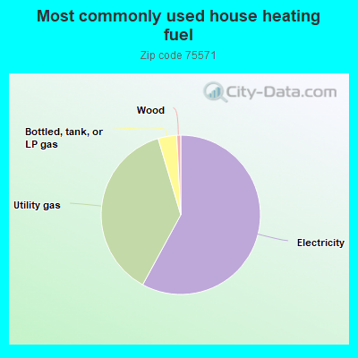 Most commonly used house heating fuel