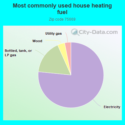 Most commonly used house heating fuel