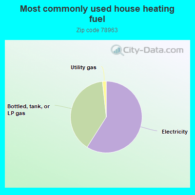 Most commonly used house heating fuel