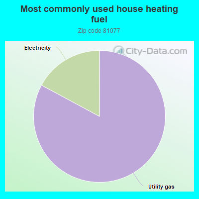 Most commonly used house heating fuel