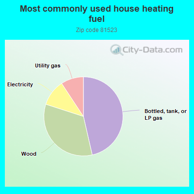 Most commonly used house heating fuel