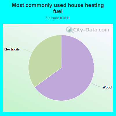 Most commonly used house heating fuel