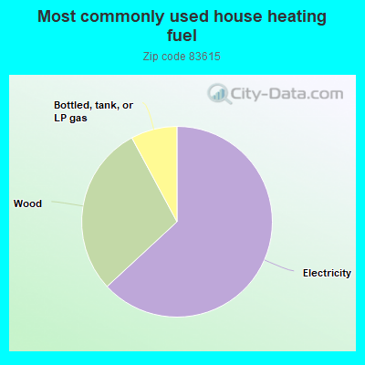 Most commonly used house heating fuel