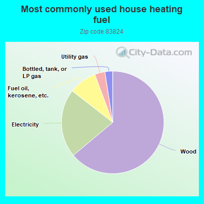 Most commonly used house heating fuel