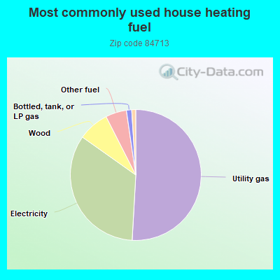 Most commonly used house heating fuel