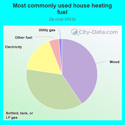 Most commonly used house heating fuel