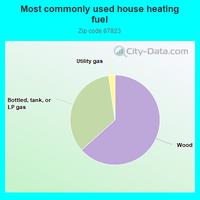 Most commonly used house heating fuel