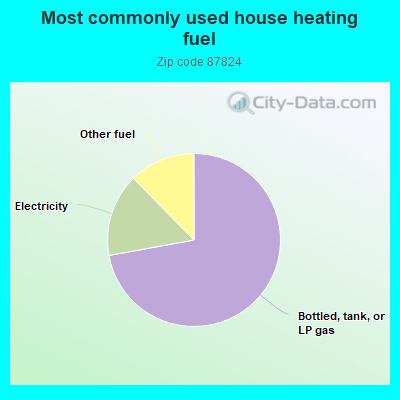 Most commonly used house heating fuel