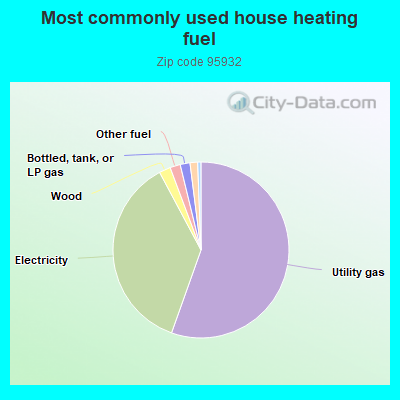 Most commonly used house heating fuel