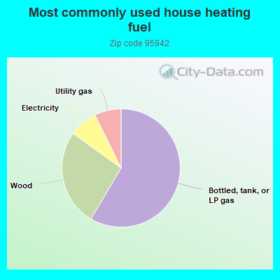 Most commonly used house heating fuel