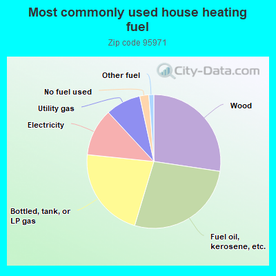 Most commonly used house heating fuel