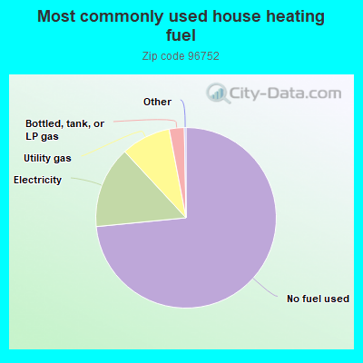 Most commonly used house heating fuel