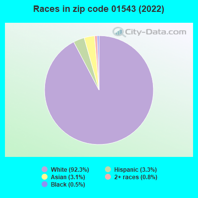 Races in zip code 01543 (2022)