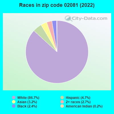 Races in zip code 02081 (2022)