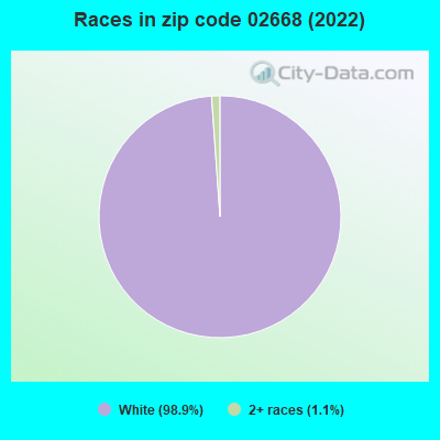 Races in zip code 02668 (2022)