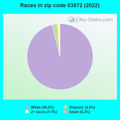 Races in zip code 03872 (2022)