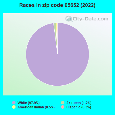 Races in zip code 05652 (2022)