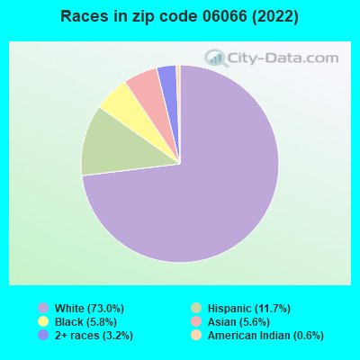 Races in zip code 06066 (2022)