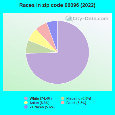 Races in zip code 06096 (2022)