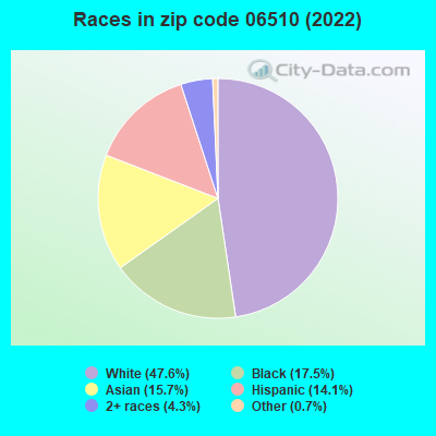 Races in zip code 06510 (2022)