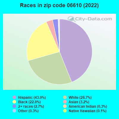 Races in zip code 06610 (2022)