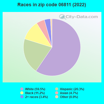 Races in zip code 06811 (2022)