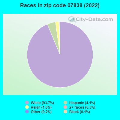 Races in zip code 07838 (2022)