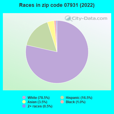 Races in zip code 07931 (2022)