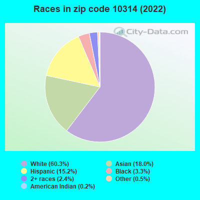 Races in zip code 10314 (2022)