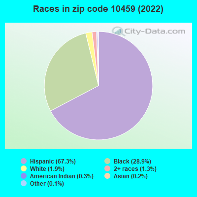 Races in zip code 10459 (2022)