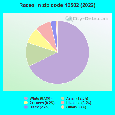 Races in zip code 10502 (2022)