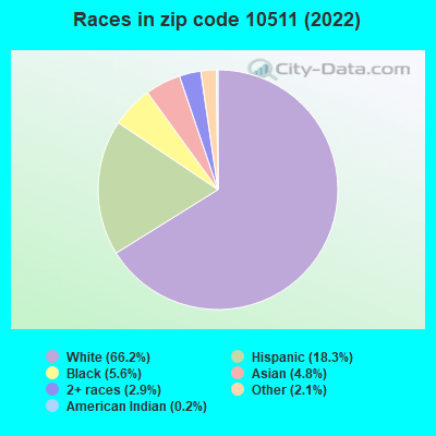 Races in zip code 10511 (2022)