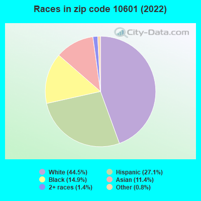 Races in zip code 10601 (2022)