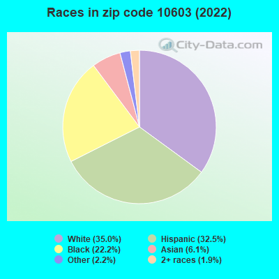 Races in zip code 10603 (2022)