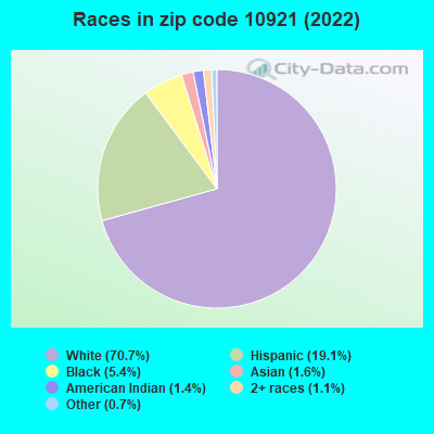 Races in zip code 10921 (2022)