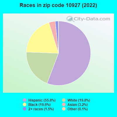 Races in zip code 10927 (2022)