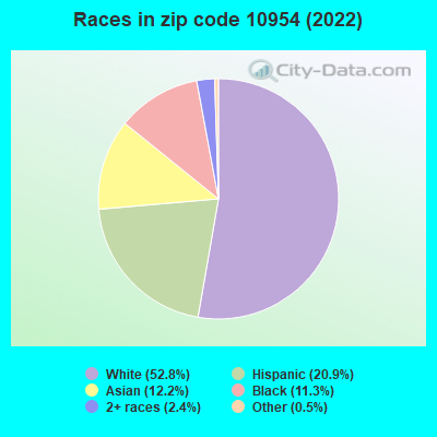 Races in zip code 10954 (2022)