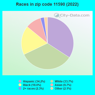 Races in zip code 11590 (2022)