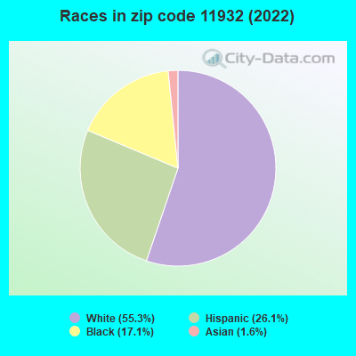 Races in zip code 11932 (2022)