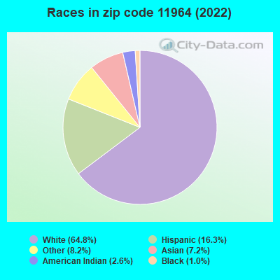 Races in zip code 11964 (2022)
