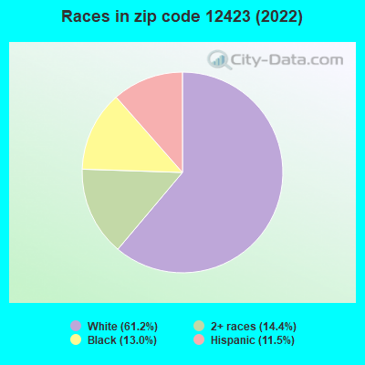 Races in zip code 12423 (2022)