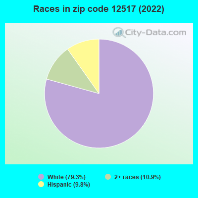 Races in zip code 12517 (2022)