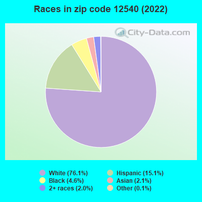 Races in zip code 12540 (2022)