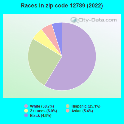 Races in zip code 12789 (2022)