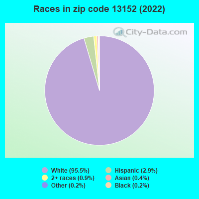 Races in zip code 13152 (2022)