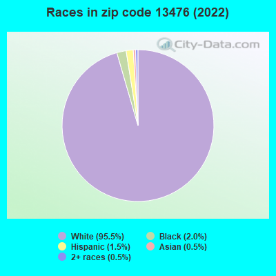 Races in zip code 13476 (2022)