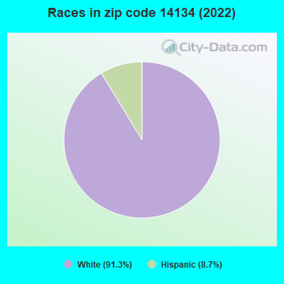 Races in zip code 14134 (2022)