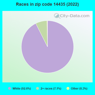 Races in zip code 14435 (2022)