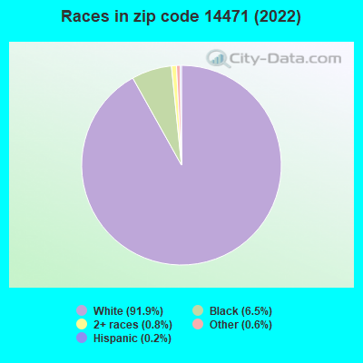 Races in zip code 14471 (2022)
