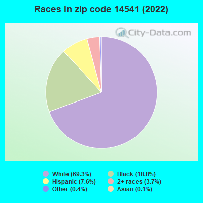 Races in zip code 14541 (2022)